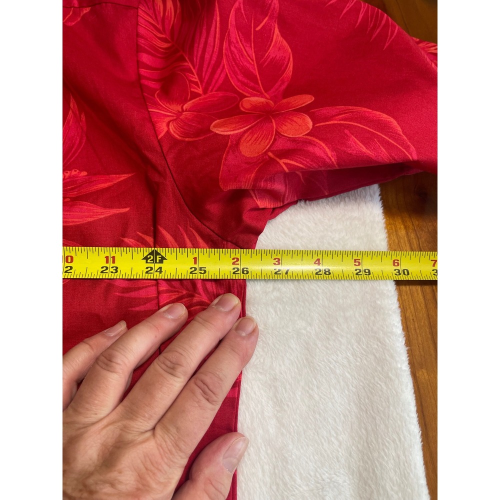 Aloha Republic Hawaiian Shirt Mens XL Red Floral collab APA Family Awareness NWT - Picture 8 of 9